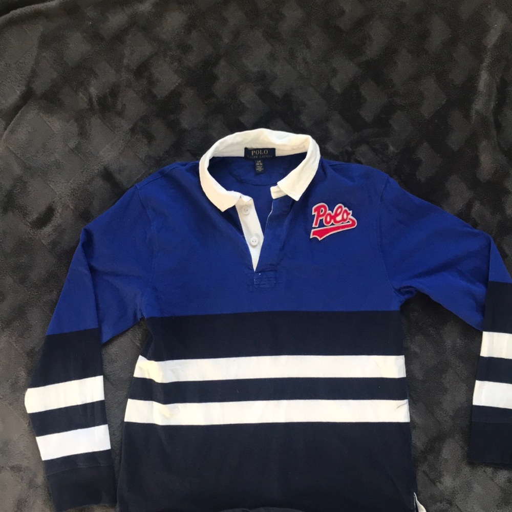 Blue Collard Boy’s Polo Long Sleeve